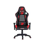 BraZen Sentinel Elite Computer PC Office Racing Esports Gaming Chair Ergonomic Reclining Pu Leather Seat with Adjustable Arms - Red - Largest British Owned Gaming Chair Brand