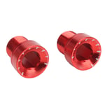 (Red)2Pc Bike Crank Screw Spline Centre Shaft Aluminium Alloy High Strength ME