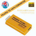 PS1/PS2 USB to HDMI Audio Video Converter HD 1080P Output Adapter for HDTV