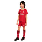 Nike Liverpool FC, Tenues de Football Unisexe, Saison 2022/23 Officiel Domicile, Rouge, Taille M, 110-116 cm