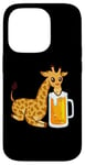 Coque pour iPhone 14 Pro Girafe Bière amusante Amoureux de girafe – Girafe drôle