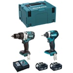 Makita - Kit MK227RTJ (DHP481 DTD154 2 x 5,0 Ah DC18RC makpac 3)