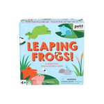 Petit Collage Leaping Frogs Leaping Frogs - Based on the Classic Game Tiddlywinks - Flip Your Frogs into the Pond to Win - Great Family Game Night Activity - Great for 2-4 Players and Ages 4+