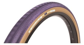 Pneu gravel panaracer gravelking semislick limited color edition 700 mm tubeless ready souple zsg gravel compound beadlock tufftex violet flancs beige