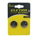 Eletra CR2450 Knappbatteri, 2 st.