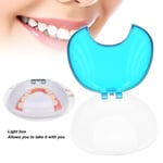 Denture Box Fake Tooth Cover Earplugs Storage Box Correction HolderLight Blue