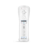 Blanc Pour La Télécommande Wii Manette De Jeu 2 Fr 1 Pour Nintendo Wii Nunchuk Avec Capteur De Mouvement Intégré, Contrôleur À Distance Sans Fil Avec Étui En Silicone