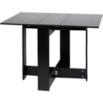 Sifree - Table à manger pliante de style contemporain Table de cuisine pliable 1037673.4cm noir