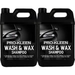 Wash & Wax Car pH Neutral Shampoo with Carnauba Wax - 2 x 5L