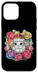 Coque pour iPhone 12 mini Mouton royal kawaii avec des roses