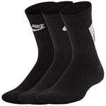 Nike Y NK Everyday CUSH Crew 3PR - Chaussettes Enfant Black/(White) FR: S (Taille Fabricant: S)