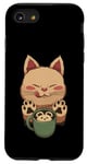 Coque pour iPhone SE (2020) / 7 / 8 Kawaii Kitty Latte Little Mouse Tasse à café Motif chat