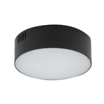 Lampe De Plafond LED Ronde Ø 11 Cm Noir 4000 K Neutre H: 4 Cm