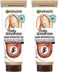 GARNIER Body Superfood - Baume Réparateur - Crème Mains Nourrissante - Hydratation 48h - Beurre De Cacao & Céramide - 98% d'Origine Naturelle - Vegan & Cruelty Free - Mains Extra Sèches - 75 ml