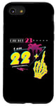 Coque pour iPhone SE (2020) / 7 / 8 I’m Not 23, I’m 22 + Middle Finger - Retro 2002 Style