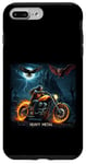 Coque pour iPhone 7 Plus/8 Plus Heavy Metal Thrash Hard Rock Horreur Rocker Tenue moto