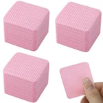 600pcs Coton Ongles Gel Non Pelucheux, Cleaner Ongles Degraissant Lingettes à Ongles Non Pelucheux Degraissant Ongle Gel Lingette Ongles Degraissant Coton Vernis Semi Permanent - Rose