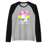 Funny Bunny Ghost Easter Egg Hunt Crew Raglan Baseball Tee