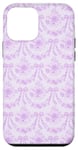 Coque pour iPhone 12 mini Coquette Mauve Fleurs et Nœuds Esthétique Motif Floral