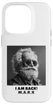 Coque pour iPhone 14 Pro JE SUIS DE RETOUR, Karl Marx, communiste, cool Marx