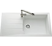 Evier résine 1 bac SLAM 100 x 50 cm blanc