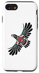 Coque pour iPhone SE (2020) / 7 / 8 Art amérindien style totem aigle esprit animal Alaska