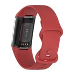 Fitbit Charge 5 - Silikone rem 23mm - Str. L - Rød