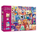 Gibsons The World of Cats & Dogs 1000 piece jigsaw puzzle