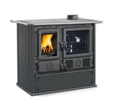 Poêle De Cuisine À Bois Nordique Rose 5.0 VST STEEL - Noir Anthracite