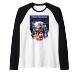 Power Rangers Battle Mech Group Comic Poster Raglan Baseball Tee