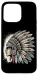 Coque pour iPhone 15 Pro Max Aztec Warrior Mask Ancient Civilization Mexican Heritage