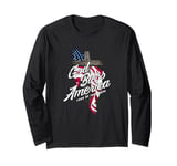 God Bless America Land of the Brave Long Sleeve T-Shirt