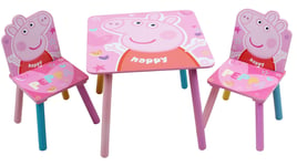 Peppa Pig Wooden Table & 2 Chairs Set