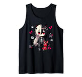 Chibi Kawaii Emo Pastel Goth Girl Japanese Creepy Anime Tank Top