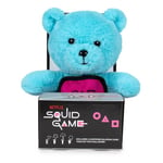 Squid Game Le Challenge The Ourson Peluche 25cm Teddy Bear Bleu Présentoir