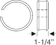 Steele Rubber Products 60-0012-36 Grommet, steering column BLACK