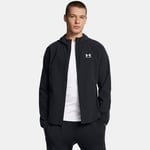 Veste coupe-vent Under Armour Stretch Woven pour homme Noir / Blanc M