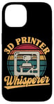 iPhone 14 3D Printer Whisperer Retro Filament 3D Printing Men Case