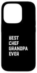 Coque pour iPhone 14 Pro Meilleur chef de tous les temps Chef Cook Papy Old Grandpa Cooking