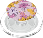 Jolie coque de jardin vintage pour femme et fille Motif fleurs de lys PopSockets PopGrip pour MagSafe