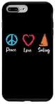 Coque pour iPhone 7 Plus/8 Plus Peace Love Sailing Captain Boat Sport