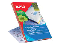 APLI PAPER - Auto-adhésif - blanc - 99.1 x 34 mm 1600 étiquette(s) (100 feuille(s) x 16) étiquettes