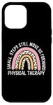 iPhone 12 Pro Max Small Steps Physical Therapy Rainbow Motivational design Case