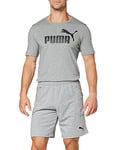 Puma Men's LIGA Casuals Shorts Training, Medium Gray Heather Black, S
