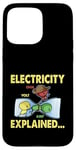 Coque pour iPhone 15 Pro Max Électricité expliquée Volt Ohm Amp Electrician Science