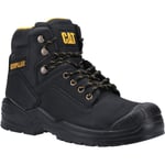 Caterpillar Striver Mid S3 Black Mens Crazy Horse Leather Safety Boots