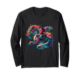 Anime Girl Japanese Dragon Rider Long Sleeve T-Shirt