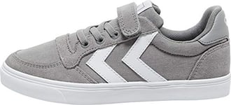 hummel Garçon Unisex Kinder Slimmer Stadil Low Jr Sneakers Basses, Gris Frost Grey 2094, 28 EU