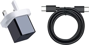 15 W Type-C Wall Charger with USB-C Cable for Fire HD 10 and Fire HD 8 Tablet