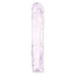 Doc Johnson 10 Inch Clear Crystal Jellies Cock Dildo/Dong Textured Vein Detail